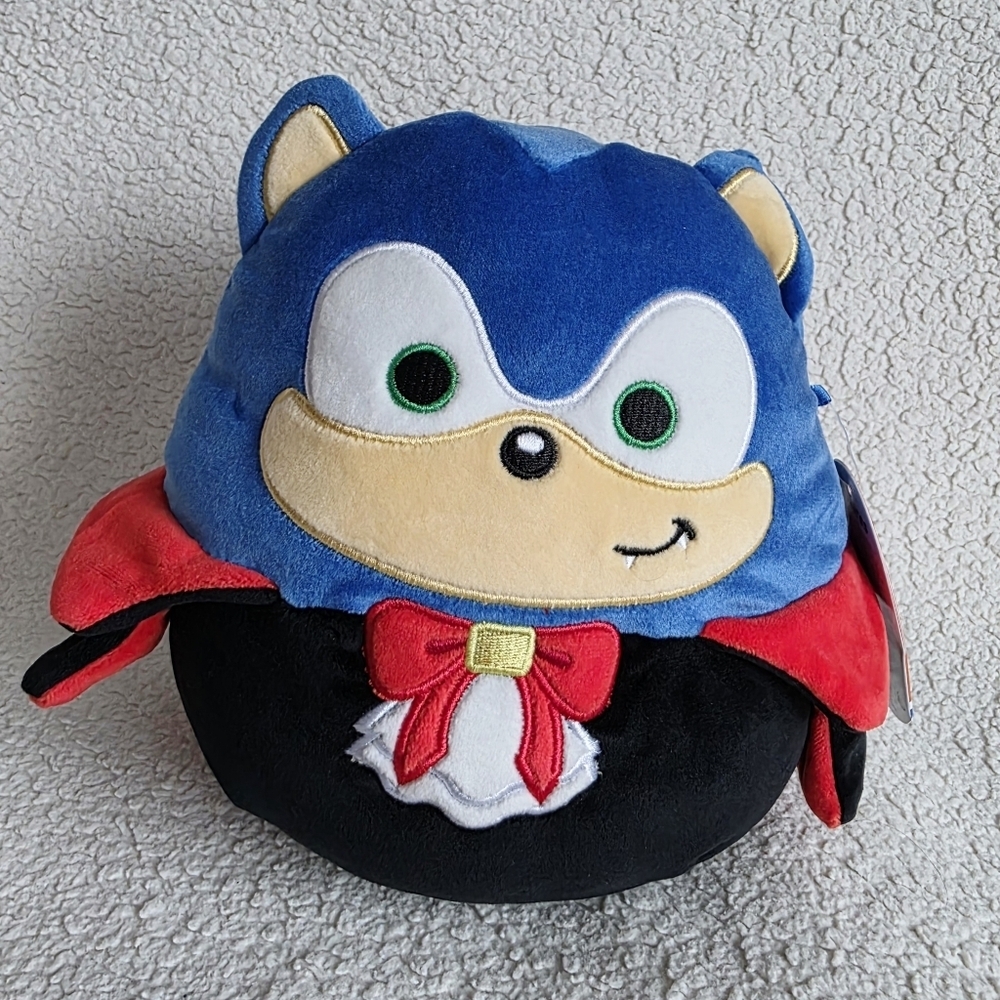 Sonic The Hedgehog Halloween Vampire Dracula Squishmallows 8” Plush Doll toy NWT